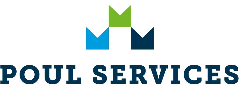 Poul Service logo zwart